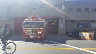 TURNOUT: FDNY 108 Truck Turning Out