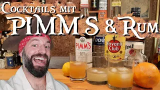 Cocktails mit PIMM'S & Rum