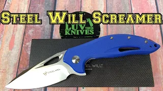 Steel Will F73-14 Screamer G10 Linerlockknife / includes disassembly  Luv that design !