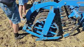 Дискова борона Lemken Rubin 10/600. Регулювання катка