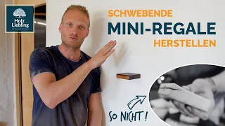 Schwebende Mini Regale aus Holzresten herstellen | Holz-Liebling #DIY