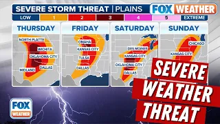 Strong Tornadoes, Damaging Winds, Large Hail Likely Across Central US Through Sunday