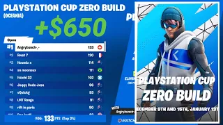 How I Won the Zero Build PlayStation Cup Finals / +$650 (4K PS5)