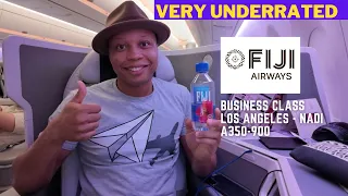 Fiji Airways Business Class  A350-900 From LAX to NAN - Great Airline!!