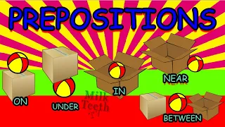 Prepositions for Grade 1 and Grade 2 in english Grammar with Pictures | in on under for kids