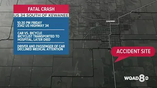 Bicyclist hit, killed Friday night near Kewanee