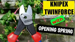 KNIPEX TwinForce® dengan pegas pembuka (opening spring). Diagonal cutter paling...WOW...dari Knipex.