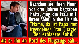 "Mama, schau, da ist Papa..." Die Frau erblasste, als sie ihren Mann sah, den sie vor 3 Jahren...