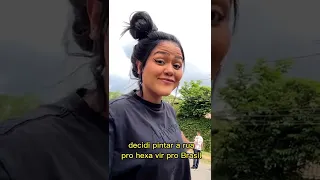 Camila Loures Pinta o chão da Rua pra Copa Brasil rumo ao Hexa #shorts