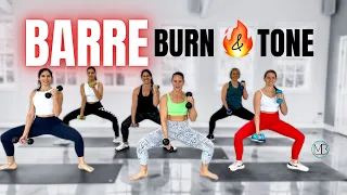 BARRE BURN & TONE ⟫ Full Body Definition Workout ⟫ NO REPEAT