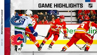 Canucks @ Flames 4/23 | NHL Highlights 2022