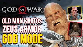 GOD MODE Old Man Kratos DESTROYS Thor's Sons! (God of War PC Gameplay Mod)