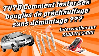 🛠️🛠️🛠️TUTO Comment tester ses bougies de préchauffage SANS DEMONTAGE ???