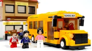 Sluban City M38-B333 Middle school and bus