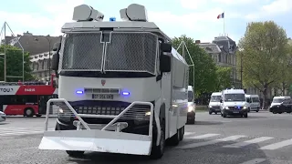 [FR] MASSIVE Police convoys responding in Paris! - x33 Police vehicles!