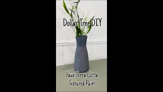 Dollar Tree DIY faux terra Cotta. Making texture paint. #shorts #dollartreediy