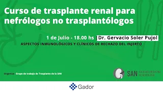 Curso trasplante renal para nefrólogos no trasplantólogos - Clase 5