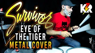 SURVIVOR ⚡ Eye Of The Tiger (METAL Cover) Millenium MPS-850 E-Drum Set 🚀