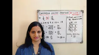 Comparing Unlike Fractions ( L C M  Method )