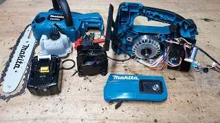 Test - What's inside DUC254 Makita 18v Cordless Chainsaw