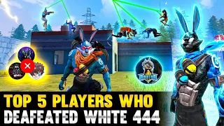 Top 5 Player Who Defeat White 444 😱- para SAMSUNG A3,A5,A6,A7,J2,J5,J7,S5,S6,S7,S9,A10,A20,A30,A50