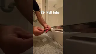 Easy tricks for caulking. Best way to caulk shower
