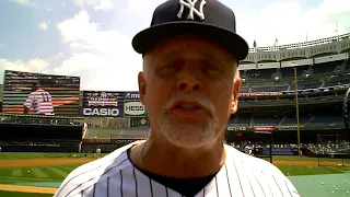RON BLOOMBERG  ON OLD TIMERS DAY IN 2010 AY YANKEE STADIUM