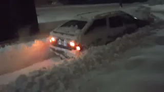 Audi 100 quattro зима Горячий Ключ Ваня жжёт.