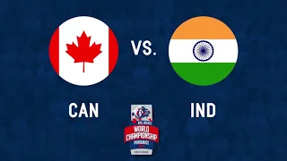 Canada vs India 2017 World Ball Hockey Championships in Pardubice, Czech Republic