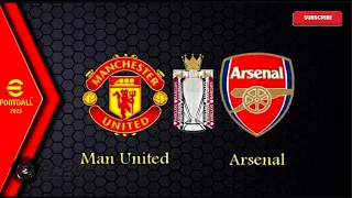 Manchester United vs Arsenal | Premier League 2023-24 | eFootball 2023 | PS5 | 4K