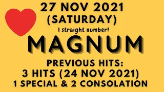 Foddy Nujum Prediction for Magnum - 27 November 2021 (Saturday)