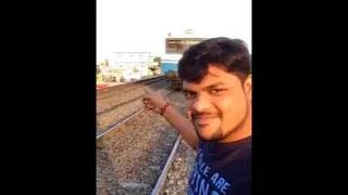 Height of Stupidity - Man Hit by Train While Taking Selfie