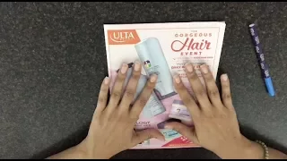 ULTA Magazine / Catalog Flip  Gum Chewing / Popping * Whispering & Tracing  ASMR