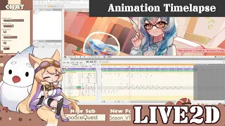 Live2D Illustration animation Timelapse - Awootiful