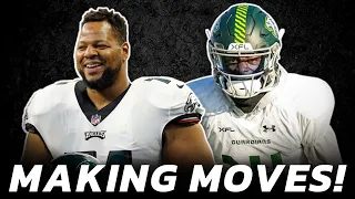 Eagles SIGN XFL WR, Cut Tackle to add Ndamukong Suh?! And is THIS LB in Howie’s sights? 👀