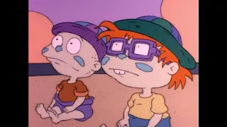 Rugrats: Stu and Drew arguing over a sand castle from their childhood (Beach Blanket Babies)