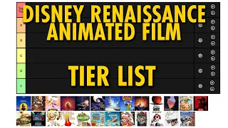 Disney Animated Movie Tier List | The Renaissance & Bronze Age (1973-2000)