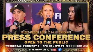 Oscar Valdez vs Liam Wilson | Seniesa Estrada vs Yokasta Valle | KICK OFF PRESS CONFERENCE