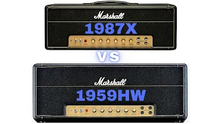 Marshall 1987x vs 1959HW JMP Super Lead Plexi | 50 Watts / 100 Watts