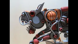 Make this card Robot Cat automata