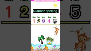 Number Spelling | 1 - 10 | learn numbers @daneshdyagne-funandlearning