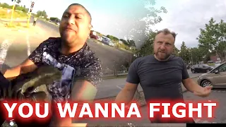 Driver want to fight biker after road rage on middle of street & Epic bikers moments 2021