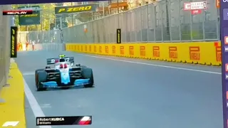 Kubica crash azerbejdżan