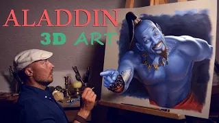 Drawing Aladdin - Genie (Will Smith)