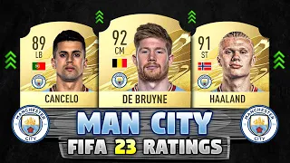 FIFA 23 | MANCHESTER CITY PLAYER RATINGS IN FIFA 23 😱🔥 ft. Cancelo, Haaland, De Bruyne... etc