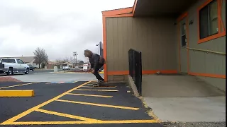 Boneless handplant wallride attempt