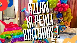 Azlan ki Pehli Birthday | Azlan’s 1st Birthday | Baby Shark Theme | Cocomelon | Unicorn | 2024