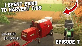 WILL WE PROFIT? I SPENT £1000 TO HARVEST A POSTAGE STAMP 🤪 - Vintage Survival | Episode 7