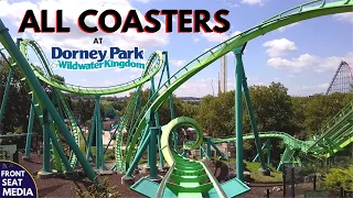 All Coasters at Dorney Park + On-Ride POVs - Front Seat Media