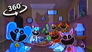 Bad Dreams of Smiling Critters Cartoon - Poppy Playtime Chapter 3 360º VR Video